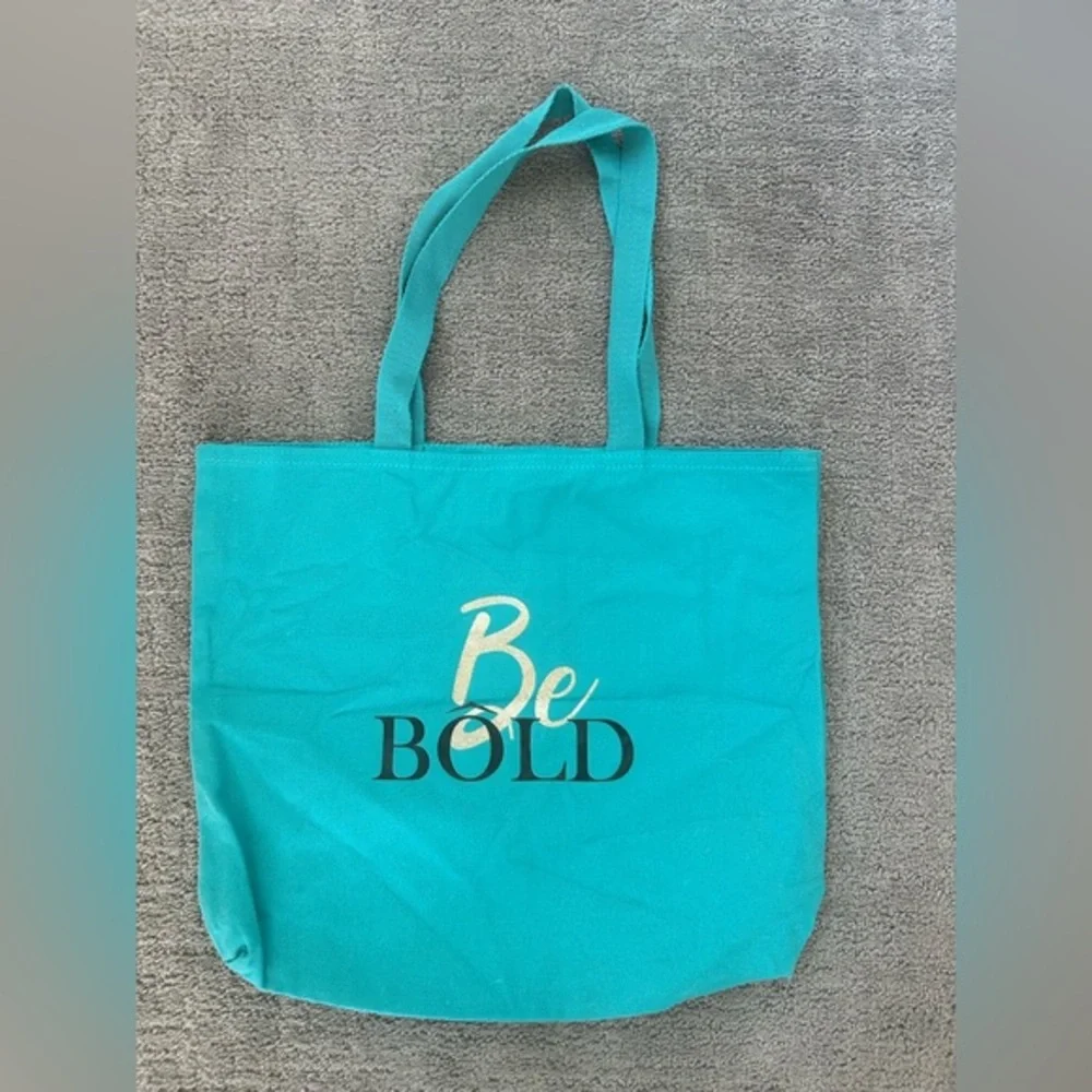 Lancôme NWOT Be Bold Vibrant Blue Canvas Tote Bag with Reinforced Handles